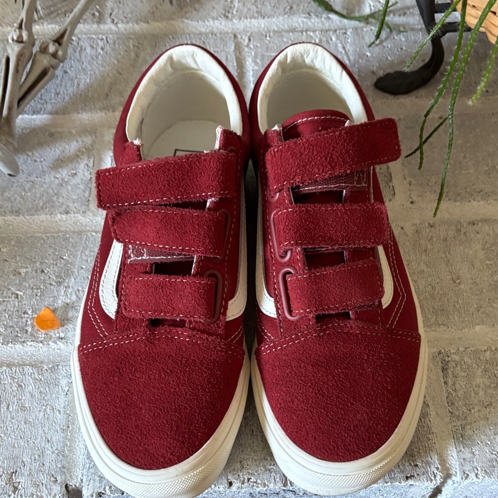 Vans Red suede Velcro Sneakers